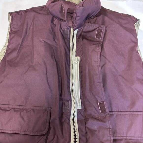 Cabela’s Men’s Goose Down Puffer Vest 2XLT Burgundy – Insulated Outdoor Wear - Picture 7 of 9